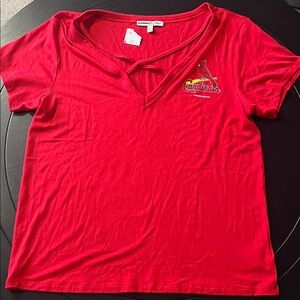 ⚾️⚾️BASEBALL ⚾️⚾️St Louis Cardinals Women's Red V-Neck Top